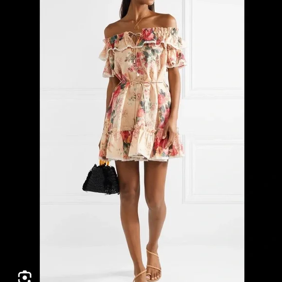chinese dress ladies Zimmermann Rebellion Striped Mini Dress | Spliced Stripes main image 1